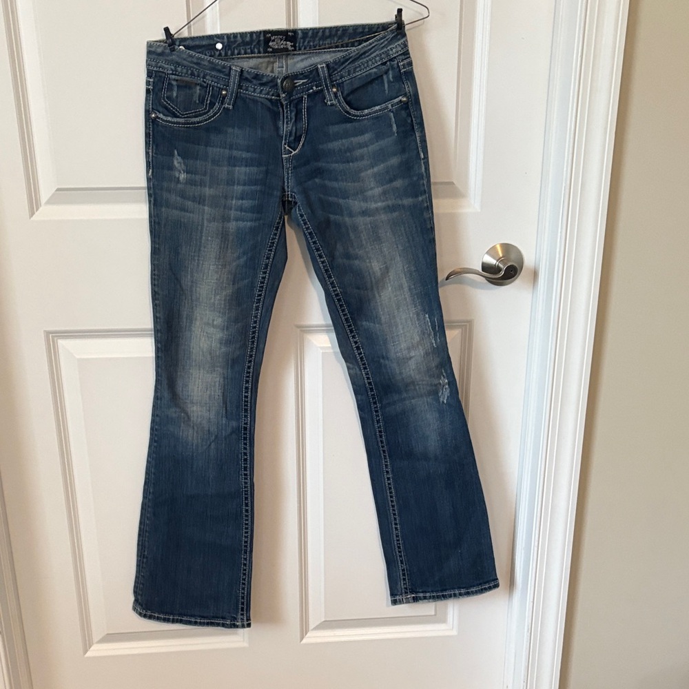 Express Women's Blue Boot Cut Jeans